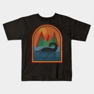 Retro Loch Ness Monster Kids T-Shirt